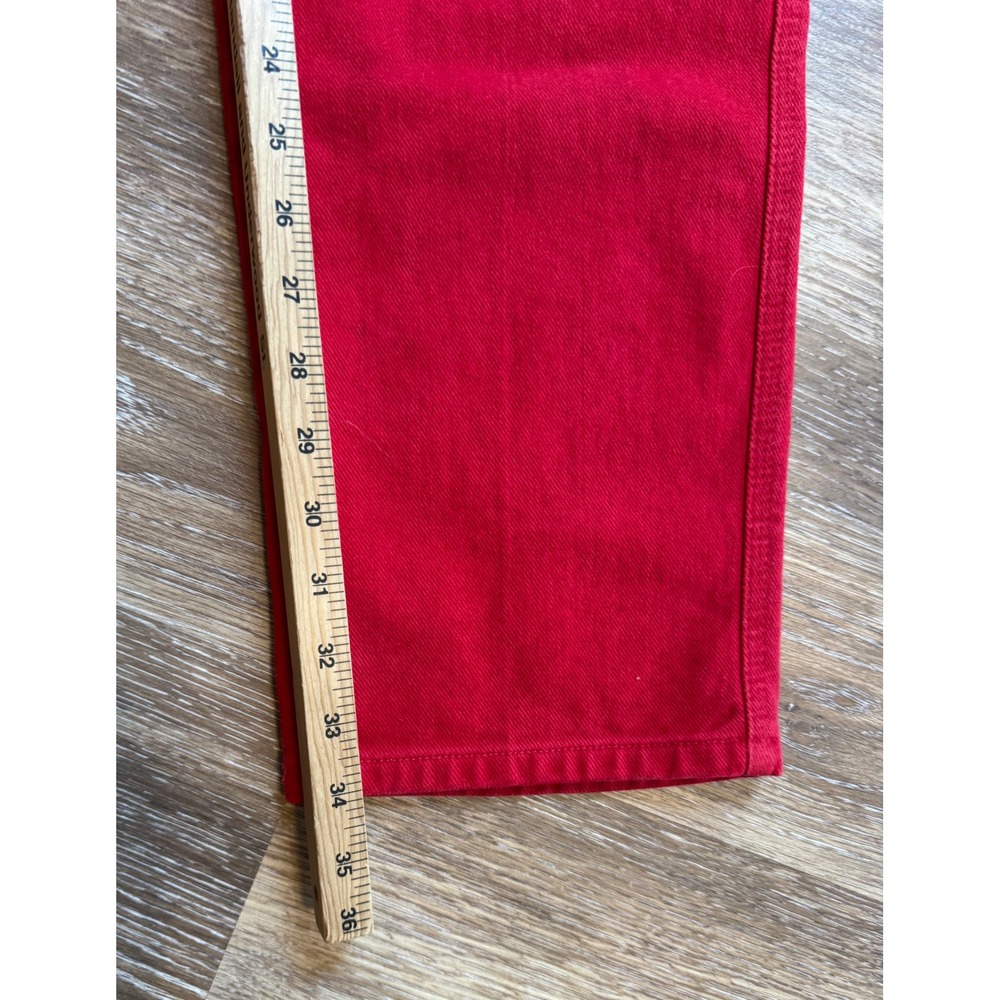 Vintage Roper Red High Waisted Western Jeans Straight Leg Made in USA Size 13 - Picture 5 of 11